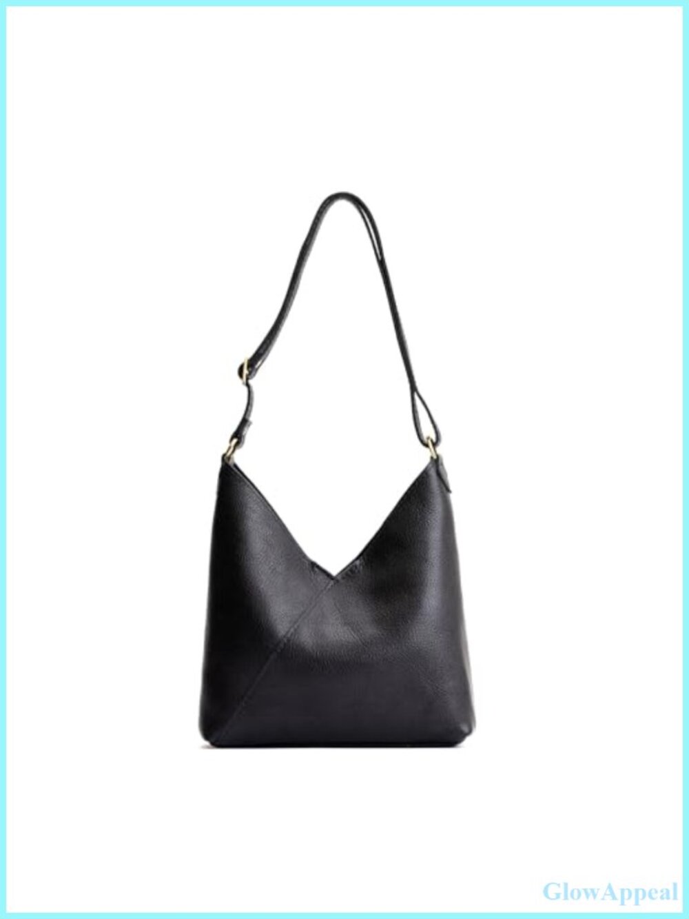 Handmade Full Grain Leather Slouchy Shoulder Crossbody Bag